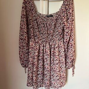 Nasty Gal Multicolor Floral Smocked Dress